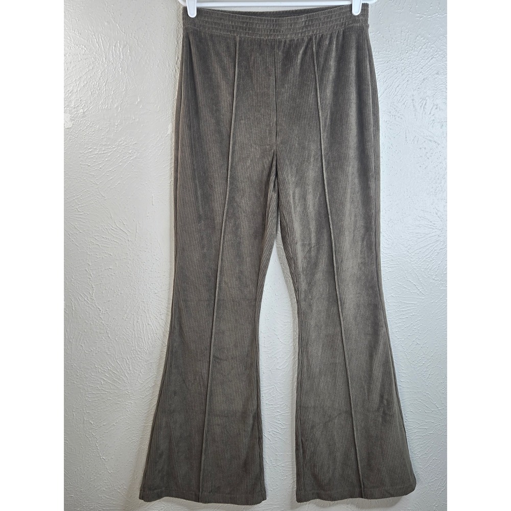 Aerie Corduroy‎ Flare Pants Medium (30x30) Dark Green Pull On Retro Granola Boho